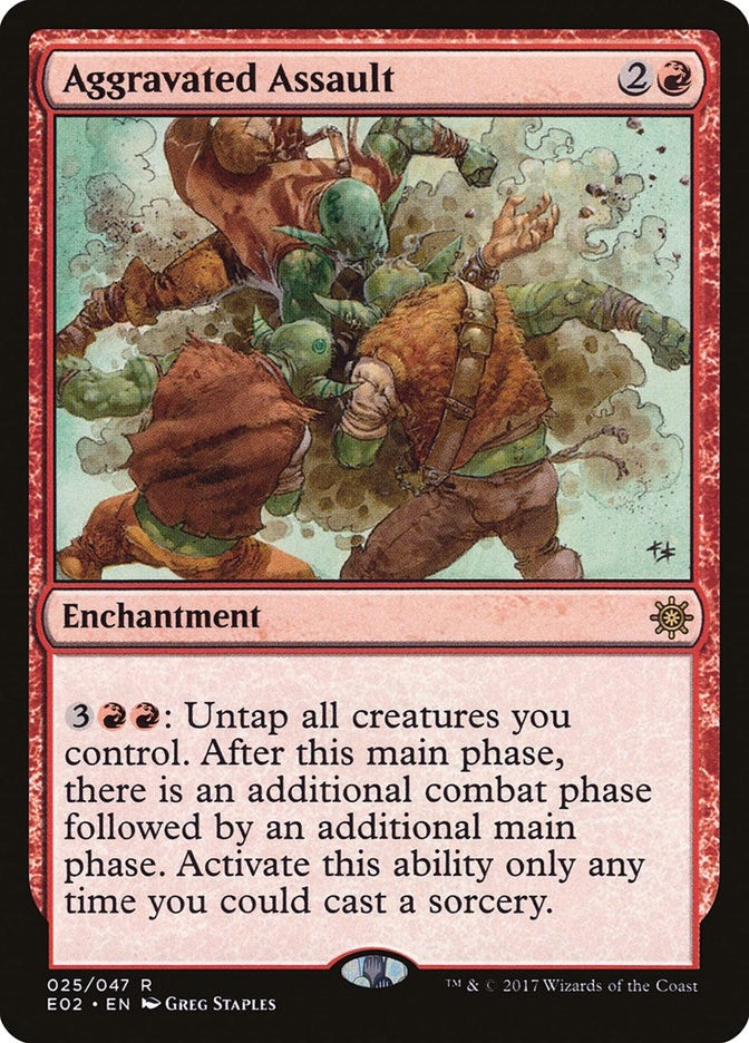 Image for Aggravated Assault (25) [Explorers of Ixalan] - Magic: The Gathering