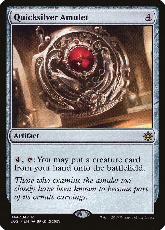 Image for Quicksilver Amulet (44) [Explorers of Ixalan] - Magic: The Gathering