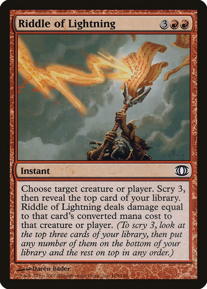 Image for Riddle of Lightning (105) [Future Sight] - Magic: The Gathering