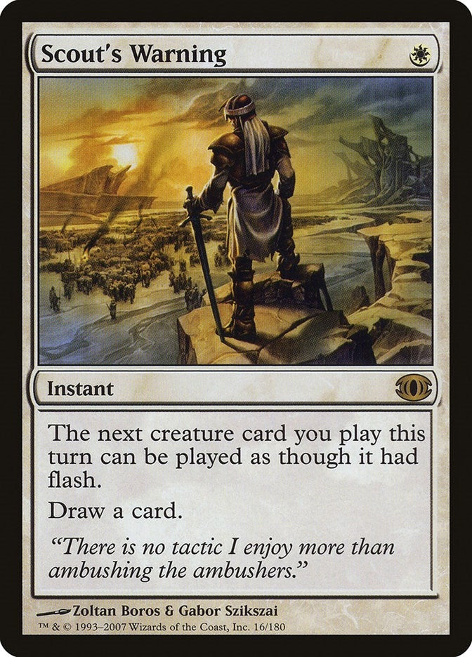 Image for Scout's Warning (16) [Future Sight] - Magic: The Gathering
