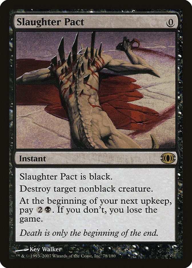 Image for Slaughter Pact (78) [Future Sight] - Magic: The Gathering