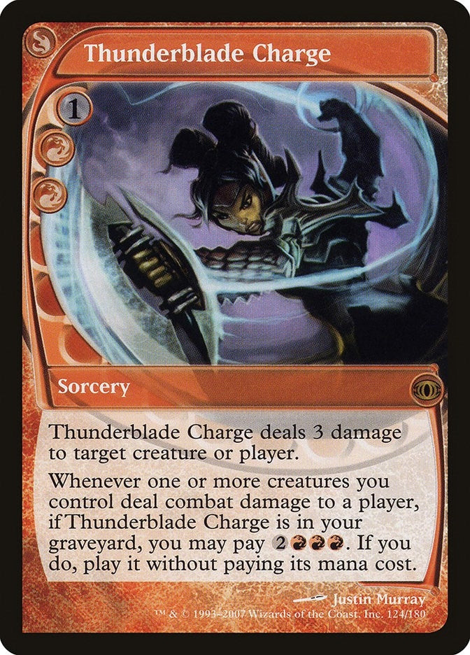 Image for Thunderblade Charge (124) [Future Sight] - Magic: The Gathering