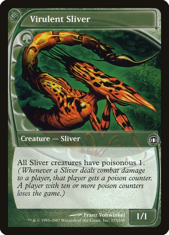 Image for Virulent Sliver (155) [Future Sight] - Magic: The Gathering