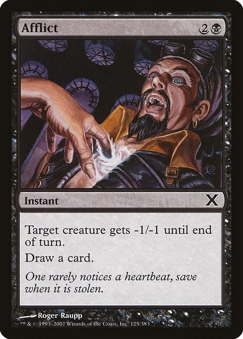 Image for Afflict (125) [10th Edition] - Magic: The Gathering