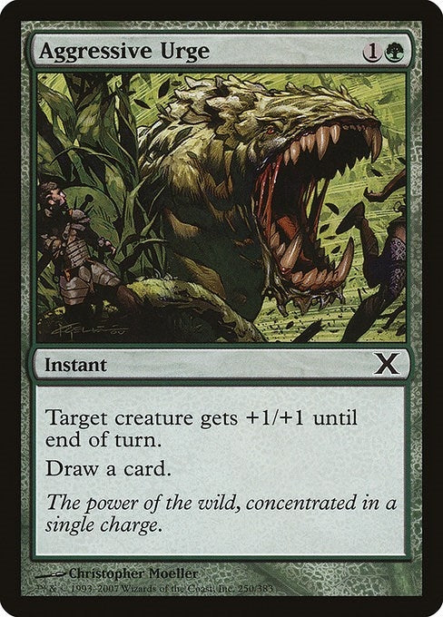 Image for Aggressive Urge (250) [10th Edition] - Magic: The Gathering