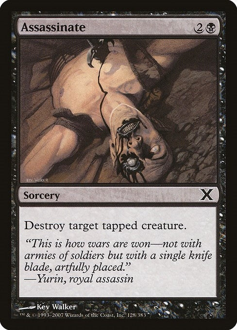 Image for Assassinate (128) [10th Edition] - Magic: The Gathering