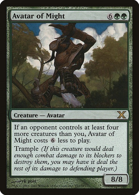 Image for Avatar of Might (251) [10th Edition] - Magic: The Gathering