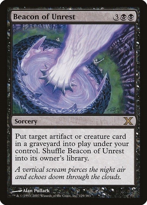 Image for Beacon of Unrest (129) [10th Edition] - Magic: The Gathering