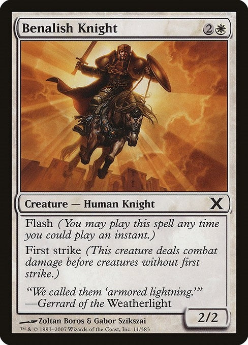 Image for Benalish Knight (11) [10th Edition] - Magic: The Gathering