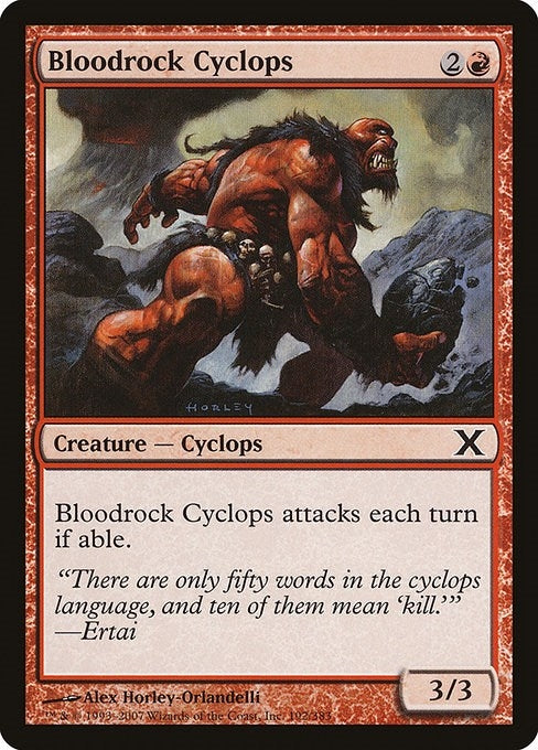 Image for Bloodrock Cyclops (192) [10th Edition] - Magic: The Gathering