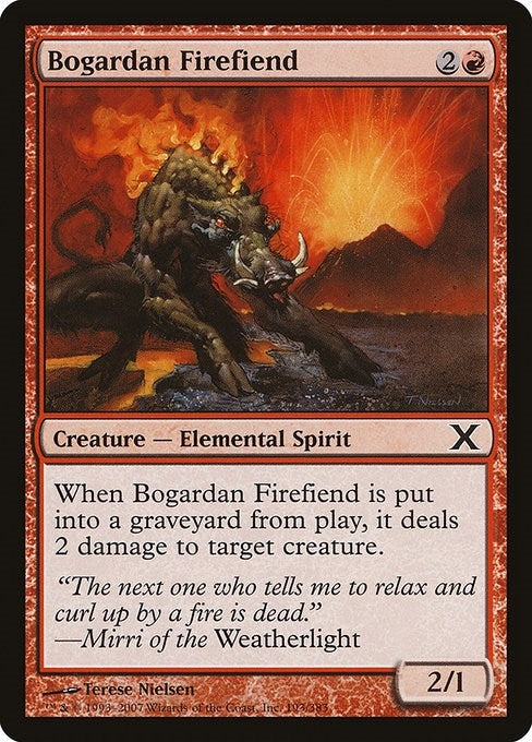 Image for Bogardan Firefiend (193) [10th Edition] - Magic: The Gathering