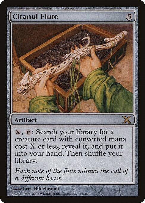 Image for Citanul Flute (315) [10th Edition] - Magic: The Gathering