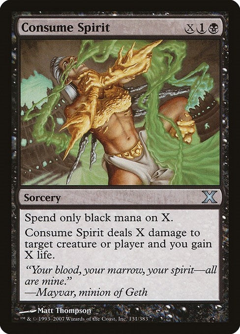 Image for Consume Spirit (131) [10th Edition] - Magic: The Gathering