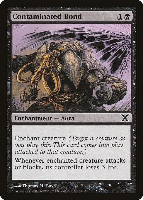 Image for Contaminated Bond (132) [10th Edition] - Magic: The Gathering