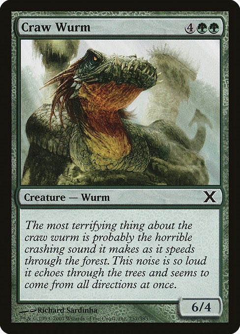 Image for Craw Wurm (257) [10th Edition] - Magic: The Gathering