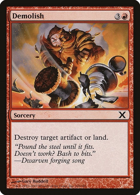 Image for Demolish (196) [10th Edition] - Magic: The Gathering