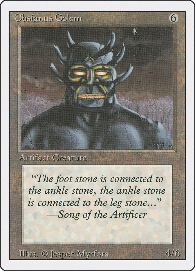 Image for Obsianus Golem [Revised Edition] - Magic: The Gathering