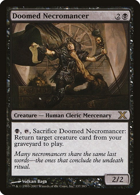 Image for Doomed Necromancer (137) [10th Edition] - Magic: The Gathering