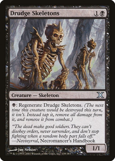 Image for Drudge Skeletons (139) [10th Edition] - Magic: The Gathering