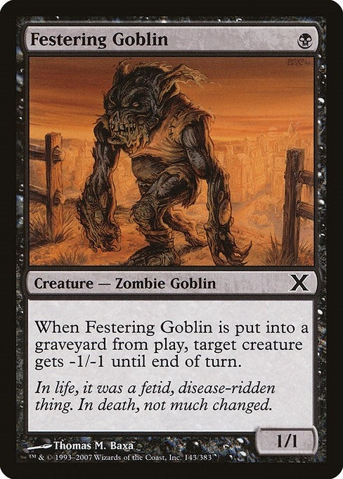 Image for Festering Goblin (143) [10th Edition] - Magic: The Gathering