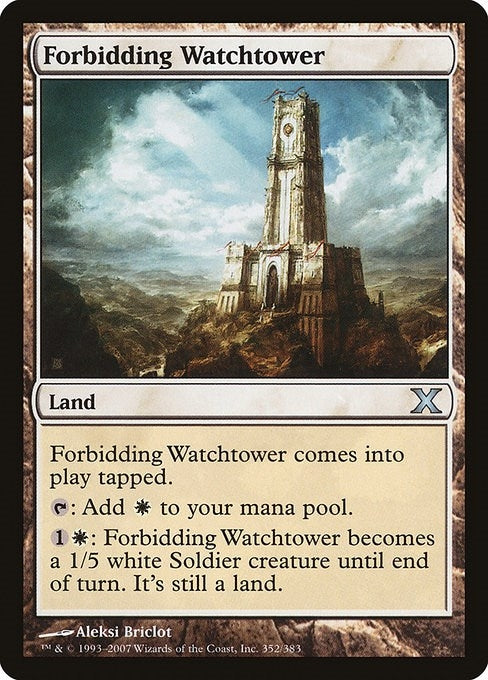 Image for Forbidding Watchtower (352) [10th Edition] - Magic: The Gathering