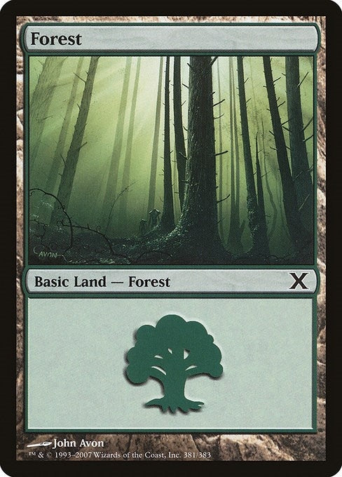 Image for Forest (381) (381) [10th Edition] - Magic: The Gathering