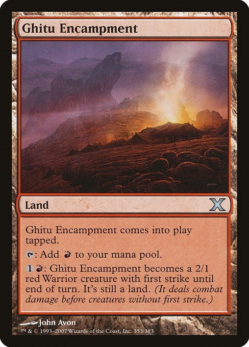 Image for Ghitu Encampment (353) [10th Edition] - Magic: The Gathering