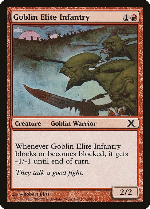 Image for Goblin Elite Infantry (206) [10th Edition] - Magic: The Gathering
