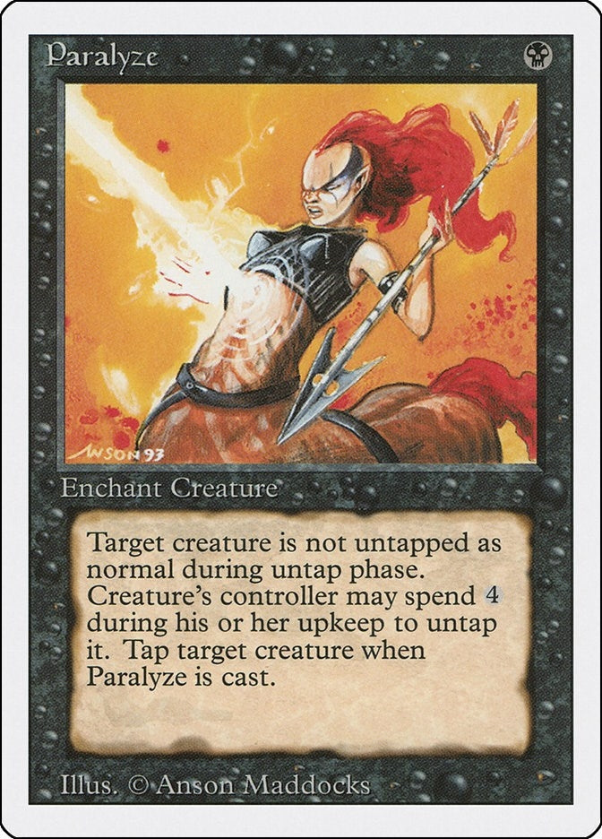 Image for Paralyze [Revised Edition] - Magic: The Gathering