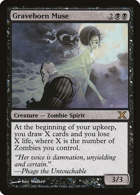 Image for Graveborn Muse (145) [10th Edition] - Magic: The Gathering