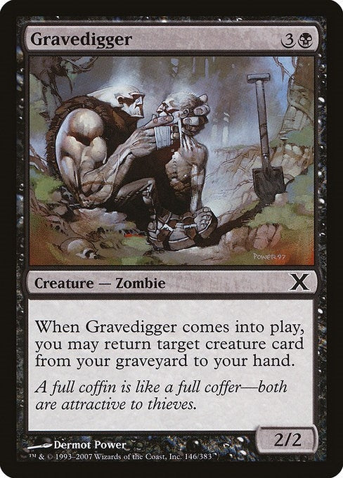 Image for Gravedigger (146) [10th Edition] - Magic: The Gathering