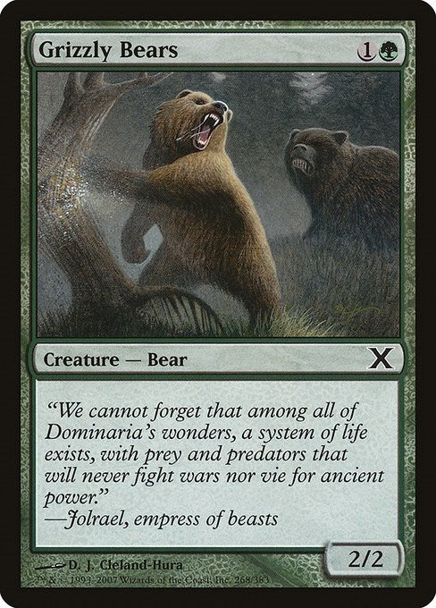 Image for Grizzly Bears (268) [10th Edition] - Magic: The Gathering