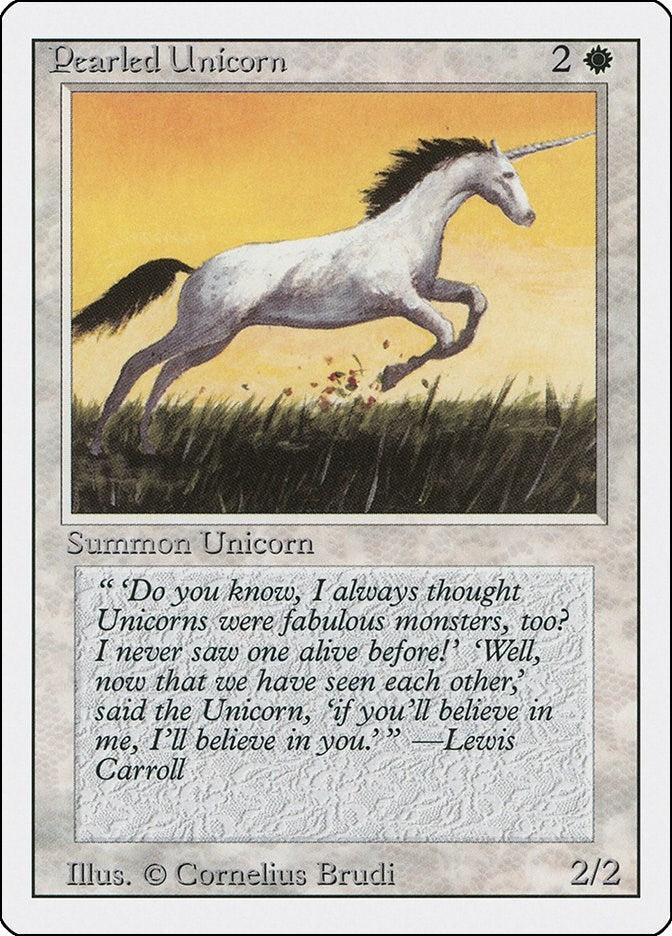 Image for Pearled Unicorn [Revised Edition] - Magic: The Gathering