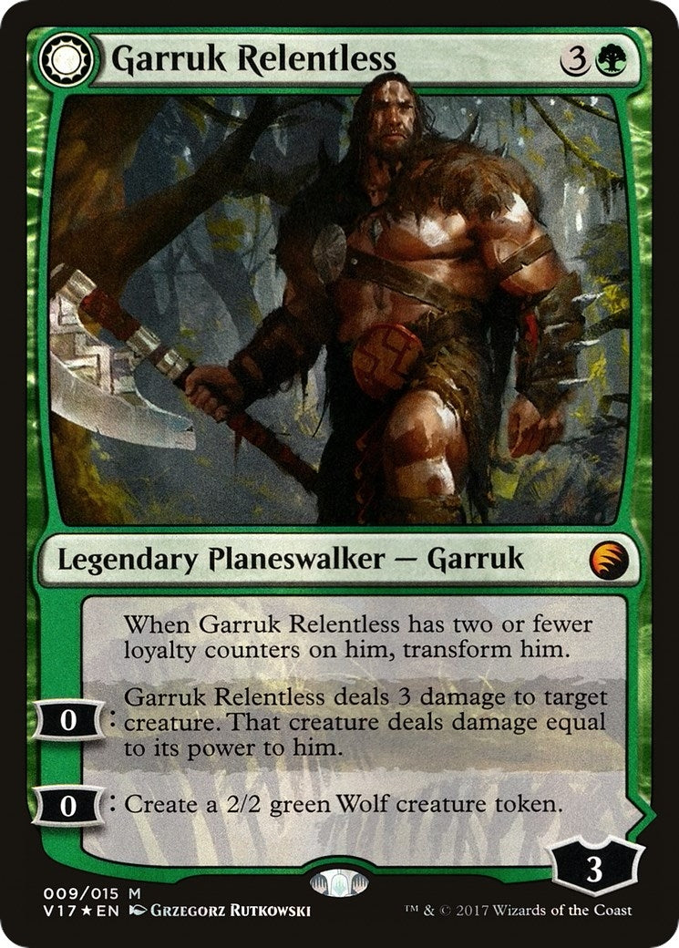 Image for Garruk Relentless (9) [From the Vault: Transform] - Magic: The Gathering