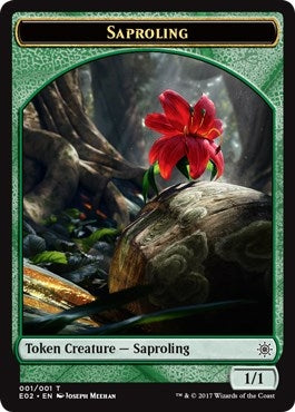 Image for Saproling // Treasure (010) Double-Sided Token (1 // 10) [Explorers of Ixalan] - Magic: The Gathering