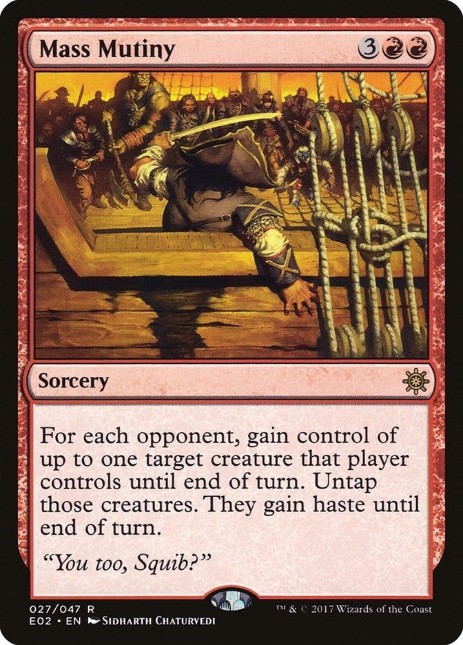 Image for Mass Mutiny (27) [Explorers of Ixalan] - Magic: The Gathering
