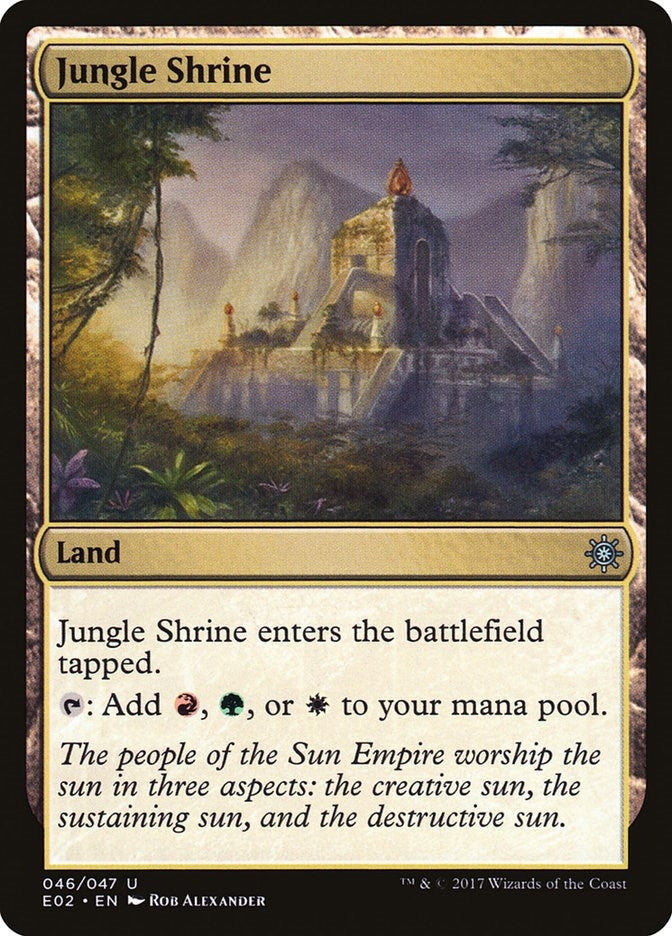 Image for Jungle Shrine (46) [Explorers of Ixalan] - Magic: The Gathering
