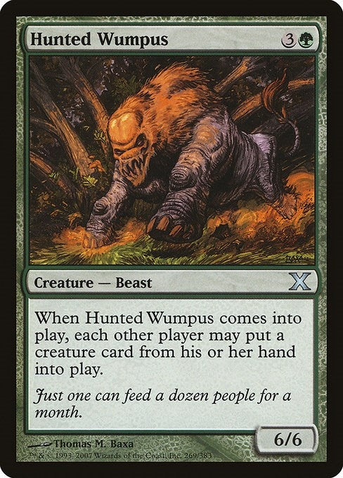 Image for Hunted Wumpus (269) [10th Edition] - Magic: The Gathering