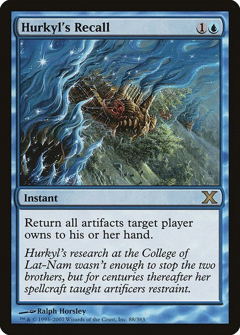 Image for Hurkyl's Recall (88) [10th Edition] - Magic: The Gathering