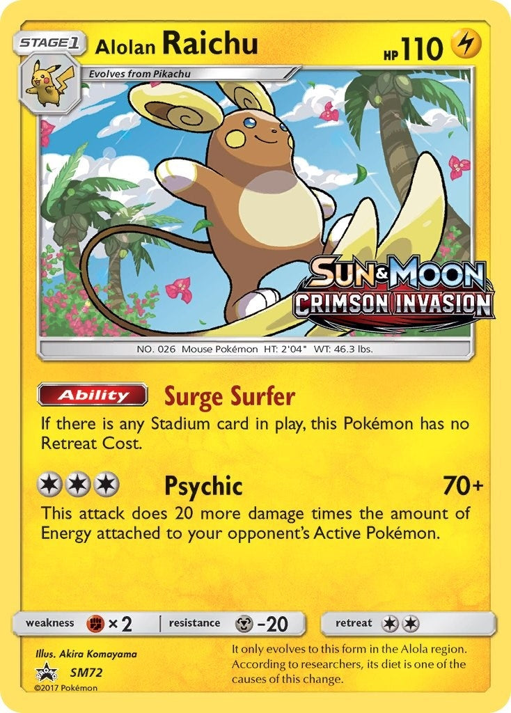 Image for Alolan Raichu - SM72 (Prerelease) (SM72) [SM Promos] - Pokemon