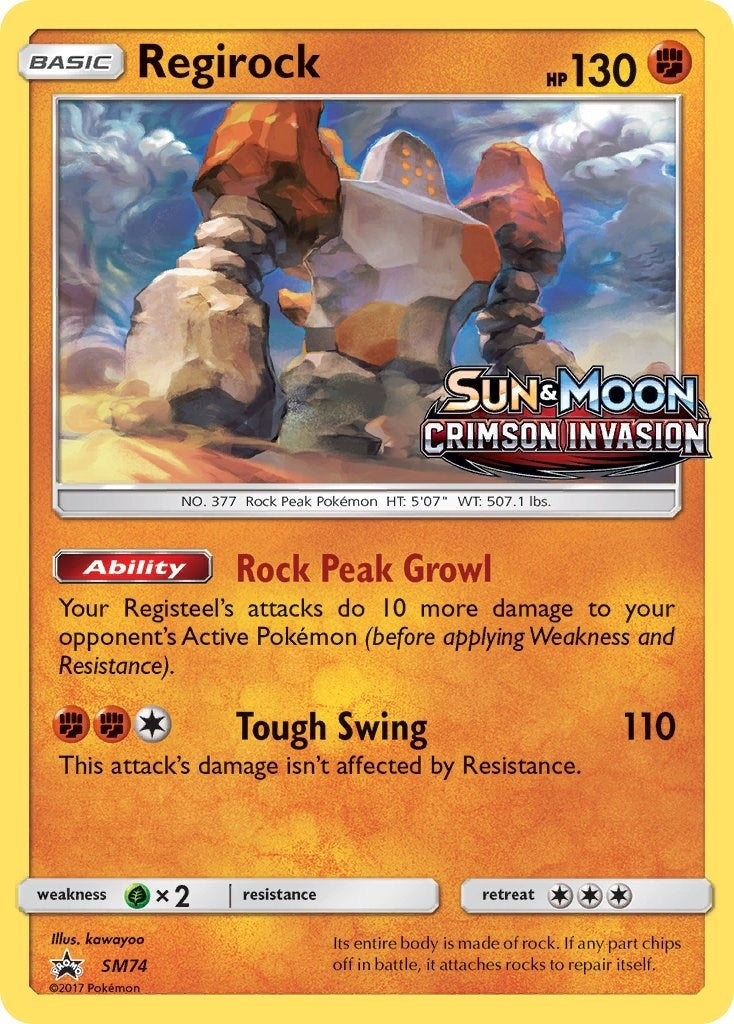 Image for Regirock - SM74 (Prerelease) (SM74) [SM Promos] - Pokemon