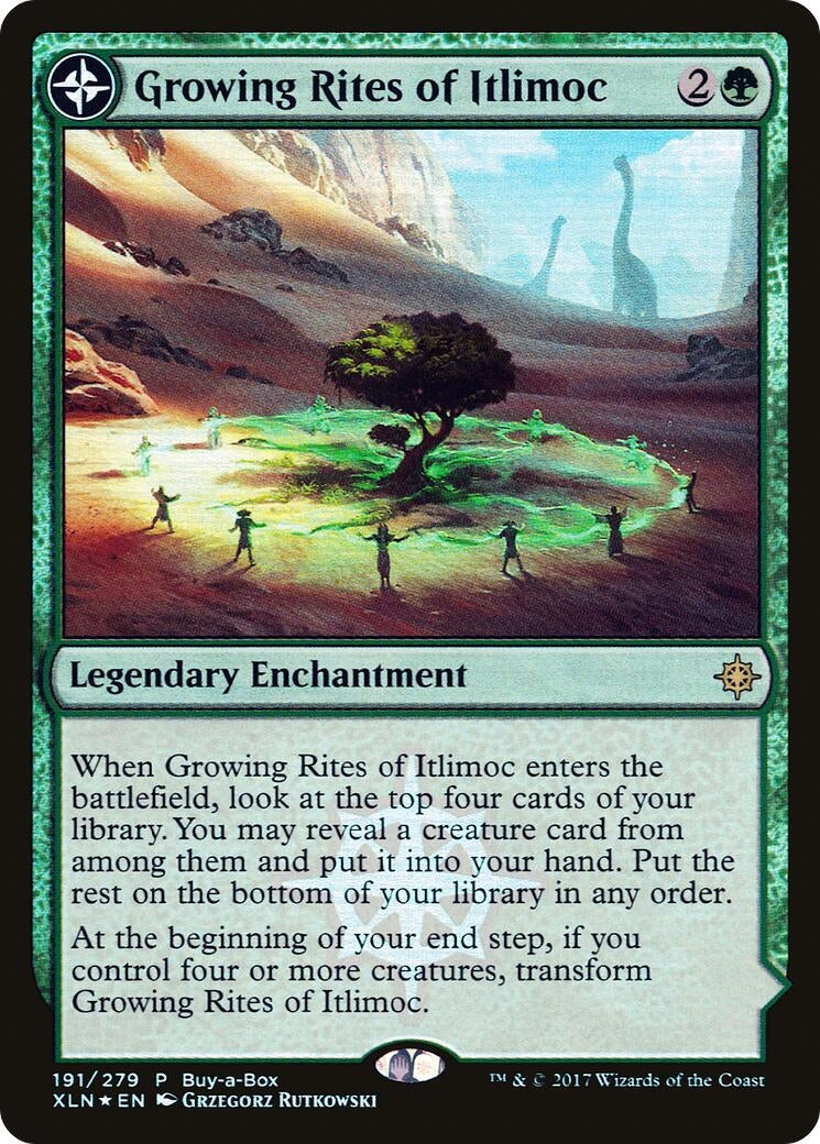Image for Growing Rites of Itlimoc (191) [Buy-A-Box Promos] - Magic: The Gathering