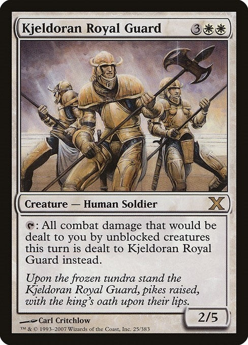 Image for Kjeldoran Royal Guard (25) [10th Edition] - Magic: The Gathering