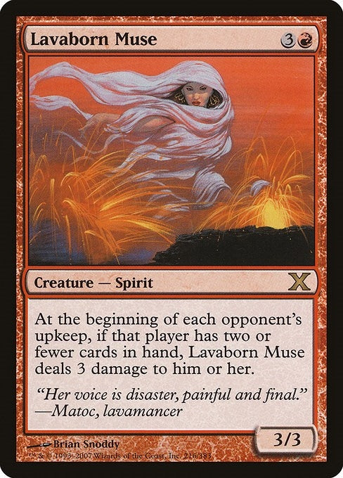 Image for Lavaborn Muse (216) [10th Edition] - Magic: The Gathering