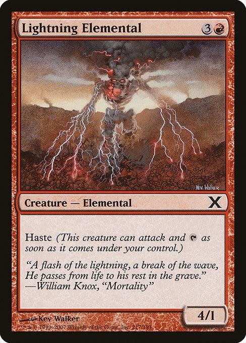 Image for Lightning Elemental (217) [10th Edition] - Magic: The Gathering