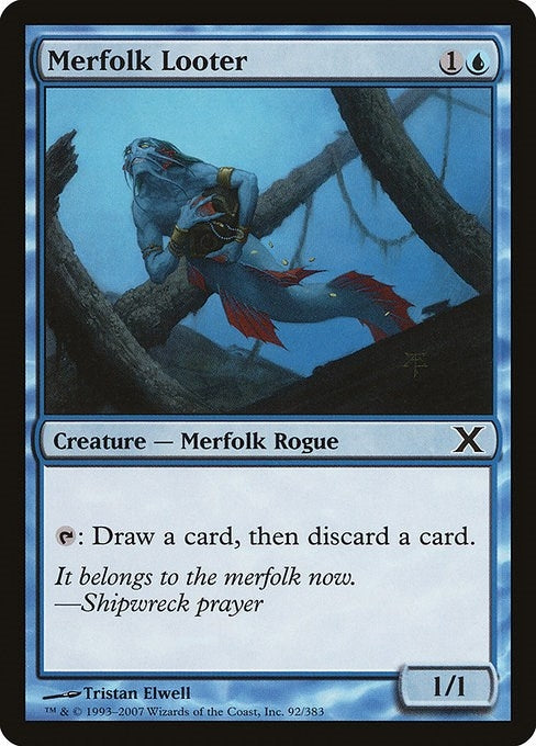 Image for Merfolk Looter (92) [10th Edition] - Magic: The Gathering