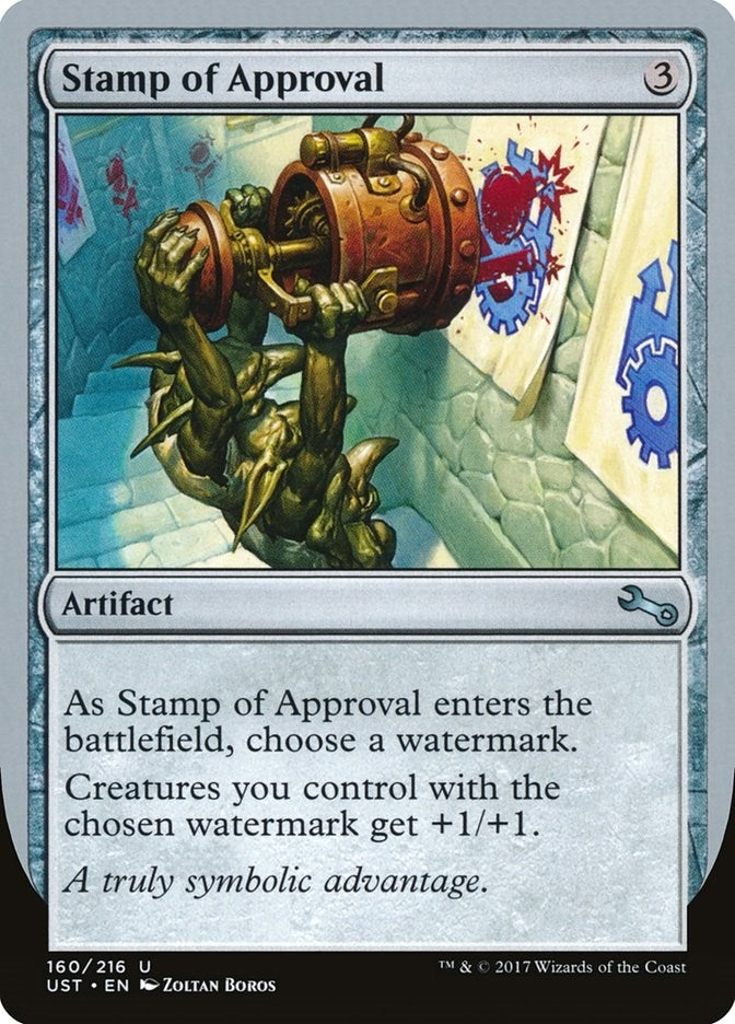 Image for Stamp of Approval (160) [Unstable] - Magic: The Gathering