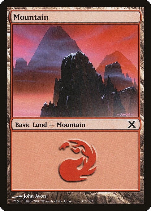 Image for Mountain (376) (376) [10th Edition] - Magic: The Gathering