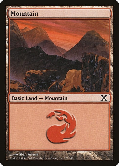 Image for Mountain (377) (377) [10th Edition] - Magic: The Gathering