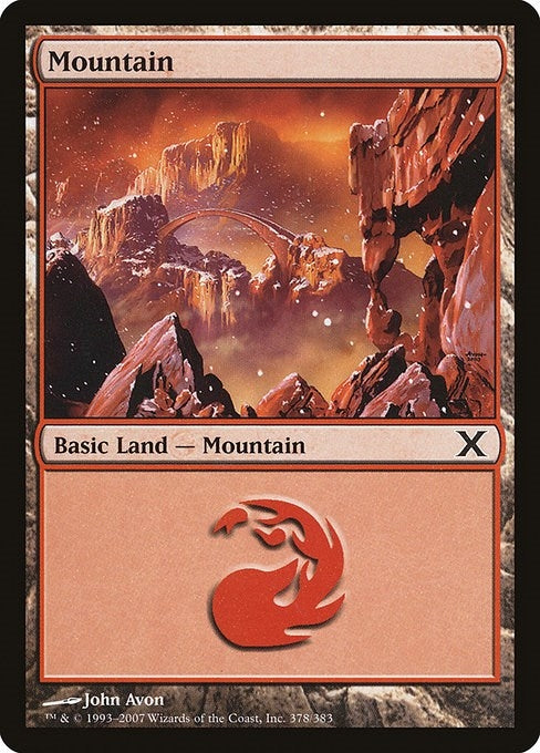 Image for Mountain (378) (378) [10th Edition] - Magic: The Gathering